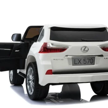 Lexus Lx570 Dječji Automobil S 2 Sjedala, Bijeli + Daljinski Upravljač + Eva Kotači + Mp3, Bijela 21