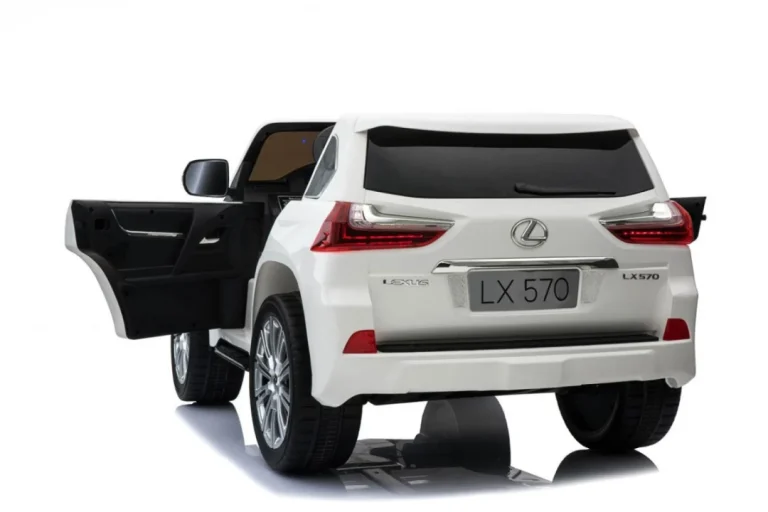 Lexus Lx570 Dječji Automobil S 2 Sjedala, Bijeli + Daljinski Upravljač + Eva Kotači + Mp3, Bijela 21