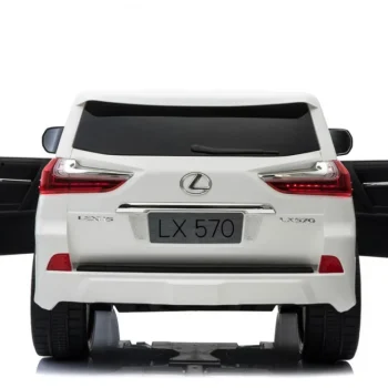 Lexus Lx570 Dječji Automobil S 2 Sjedala, Bijeli + Daljinski Upravljač + Eva Kotači + Mp3, Bijela 22