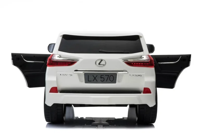 Lexus Lx570 Dječji Automobil S 2 Sjedala, Bijeli + Daljinski Upravljač + Eva Kotači + Mp3, Bijela 22
