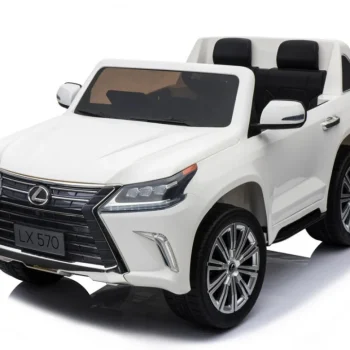 Lexus Lx570 Dječji Automobil S 2 Sjedala, Bijeli + Daljinski Upravljač + Eva Kotači + Mp3, Bijela 23