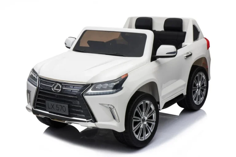Lexus Lx570 Dječji Automobil S 2 Sjedala, Bijeli + Daljinski Upravljač + Eva Kotači + Mp3, Bijela 23