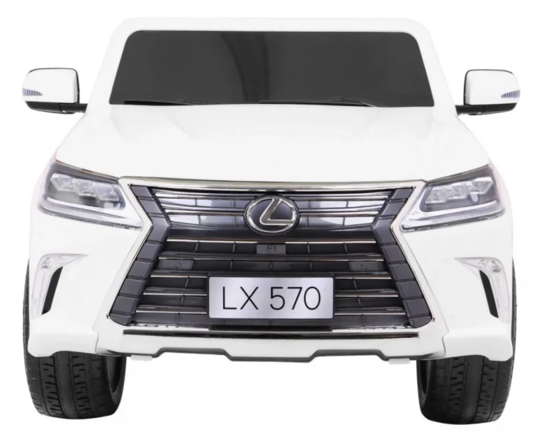 Lexus Lx570 Dječji Automobil S 2 Sjedala, Bijeli + Daljinski Upravljač + Eva Kotači + Mp3, Bijela 3