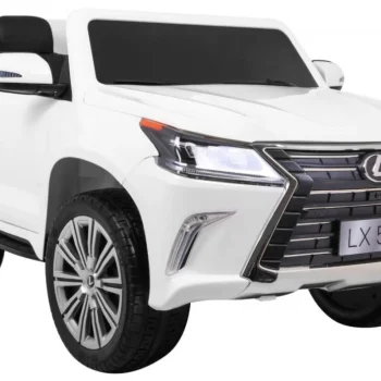 Lexus Lx570 Dječji Automobil S 2 Sjedala, Bijeli + Daljinski Upravljač + Eva Kotači + Mp3, Bijela 9