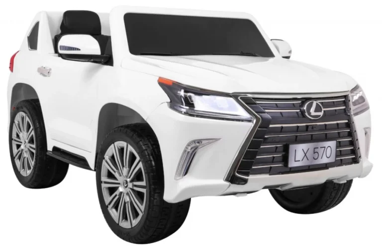 Lexus Lx570 Dječji Automobil S 2 Sjedala, Bijeli + Daljinski Upravljač + Eva Kotači + Mp3, Bijela 9