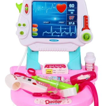 Liječnička Kolica Ružičasta S Ekg Om 3+ 5