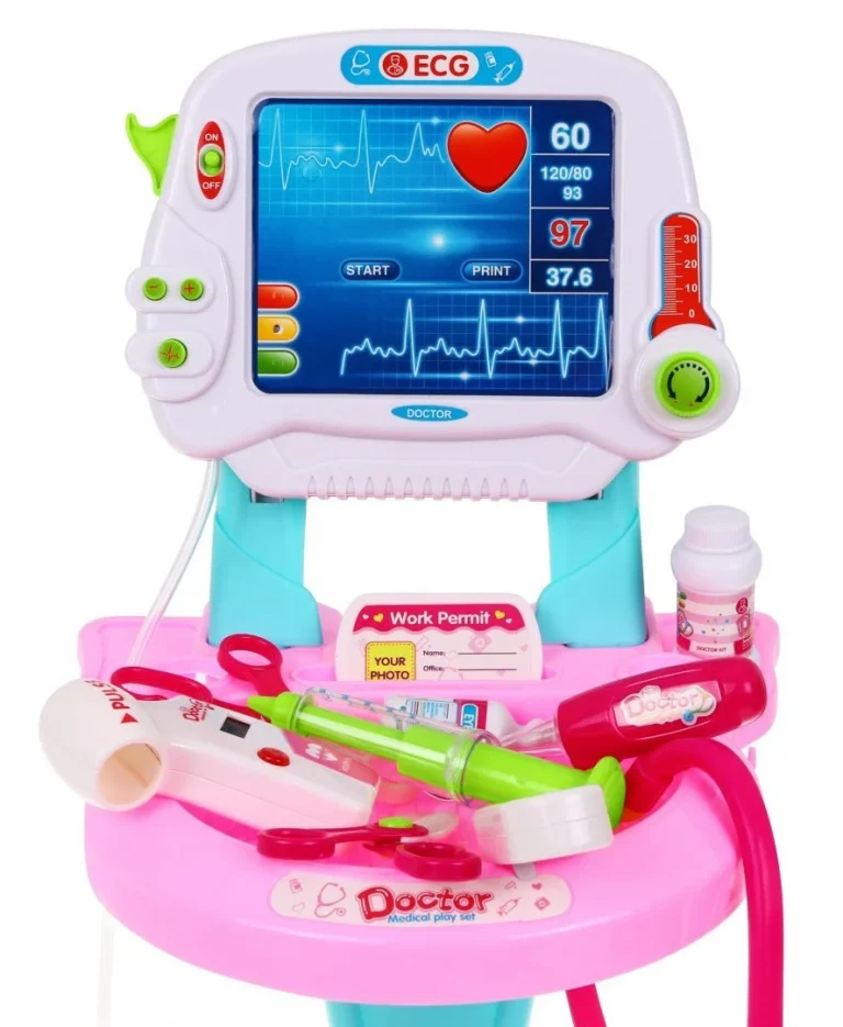 Liječnička Kolica Ružičasta S Ekg Om 3+ 5