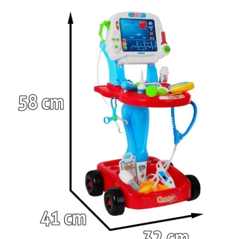 Liječnička Kolica S Ekg Om 17 Dijelova 3+ 3