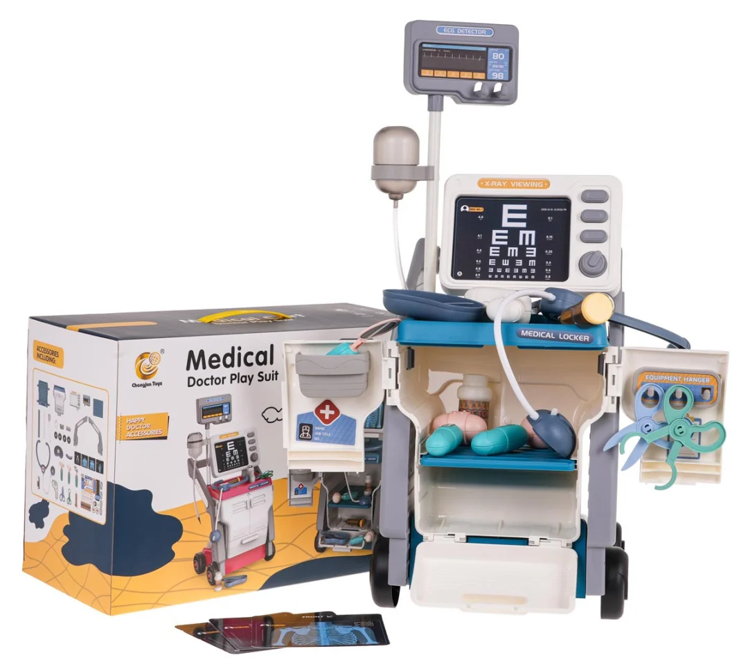 Liječnički Komplet S Ekg Om + Priborom, Plavi 1