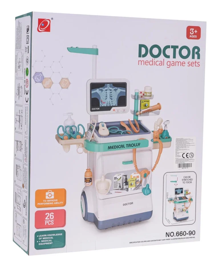 Liječnički Komplet S Ekg Om + Priborom, Plavi 8