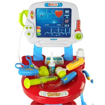 Liječnički Set Na Kolicima S Ekg Om 17 Dijelova 4