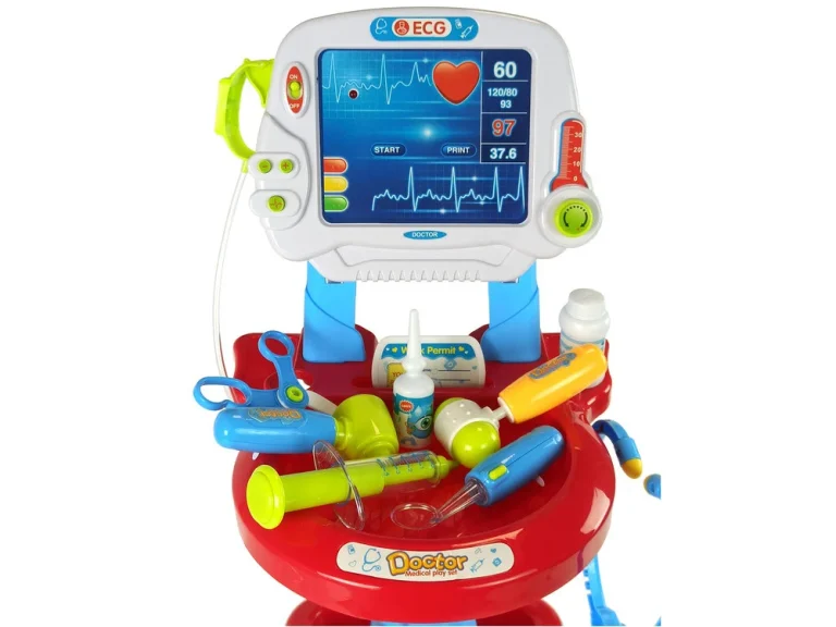 Liječnički Set Na Kolicima S Ekg Om 17 Dijelova 4
