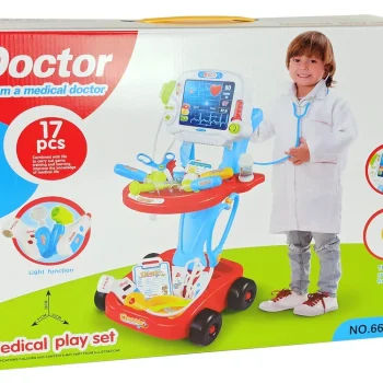 Liječnički Set Na Kolicima S Ekg Om 17 Dijelova 5