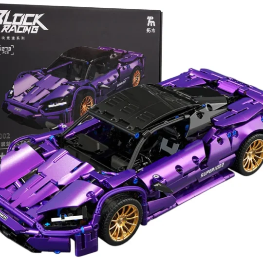 Ljubičasti Set Kockica Sportski Automobil 1:14, 1273 Dijela 1