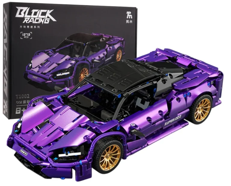 Ljubičasti Set Kockica Sportski Automobil 1:14, 1273 Dijela 1