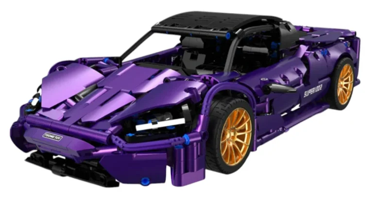 Ljubičasti Set Kockica Sportski Automobil 1:14, 1273 Dijela 2