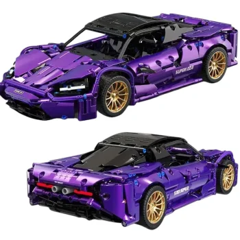 Ljubičasti Set Kockica Sportski Automobil 1:14, 1273 Dijela 3