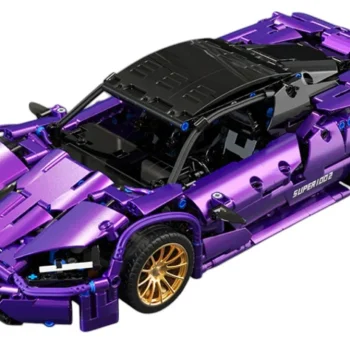 Ljubičasti Set Kockica Sportski Automobil 1:14, 1273 Dijela 5