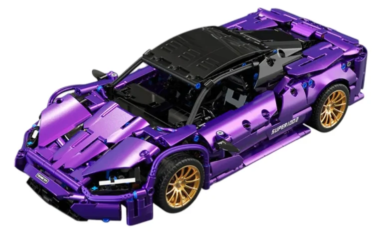 Ljubičasti Set Kockica Sportski Automobil 1:14, 1273 Dijela 5