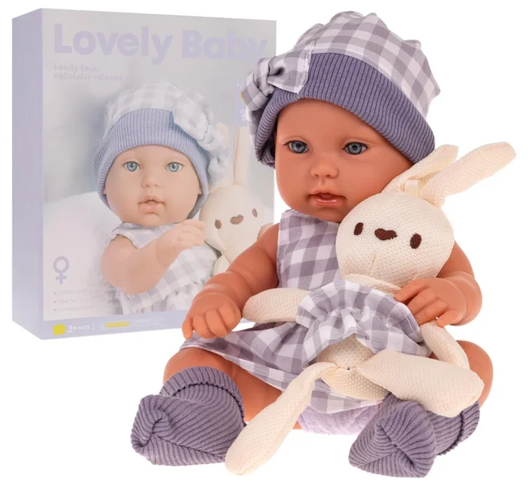 Ljubičasti Set Lutke Bebe + Pribor 3+ 1