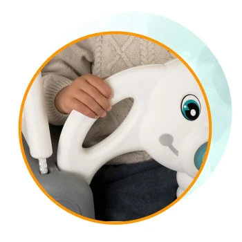 Ljuljačka S Kantom Ricokids 3 U 1 Slon, Siva I Bijela 5