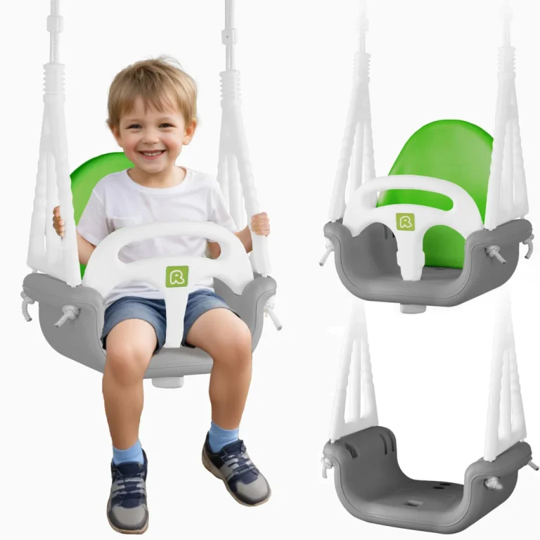 Ljuljačka S Kantom Ricokids 3 U 1 Slon, Siva I Zelena 1