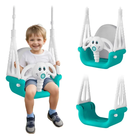 Ljuljačka S Kantom Ricokids 3 U 1 Slon, Tirkizna 1