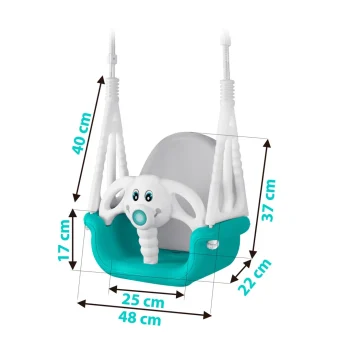 Ljuljačka S Kantom Ricokids 3 U 1 Slon, Tirkizna 5