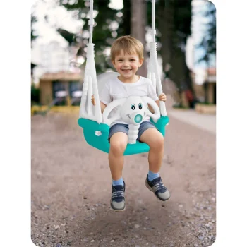 Ljuljačka S Kantom Ricokids 3 U 1 Slon, Tirkizna 9