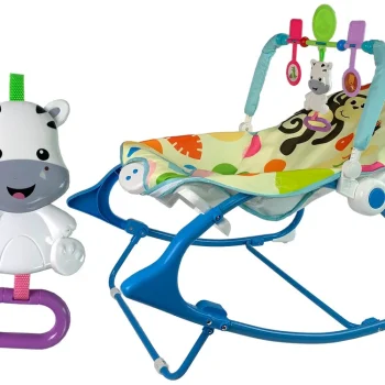 Ljuljačka Stolica 2 U 1 Plava Zebra Zvukovi Vibracije 2