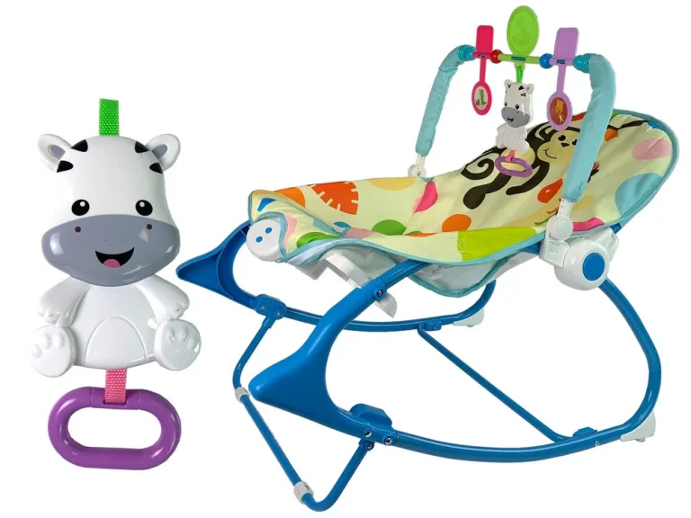 Ljuljačka Stolica 2 U 1 Plava Zebra Zvukovi Vibracije 2