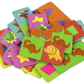 Logička Igra Dvostrana Slagalica Domino Dinosauri 10 Cm X 5 Cm 28 Dijelova 2