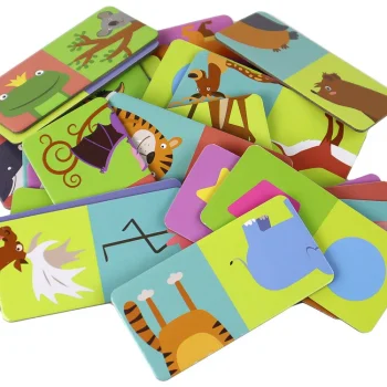 Logička Igra Dvostrana Slagalica S Domino životinjama 10 Cm X 5 Cm 28 Dijelova 2
