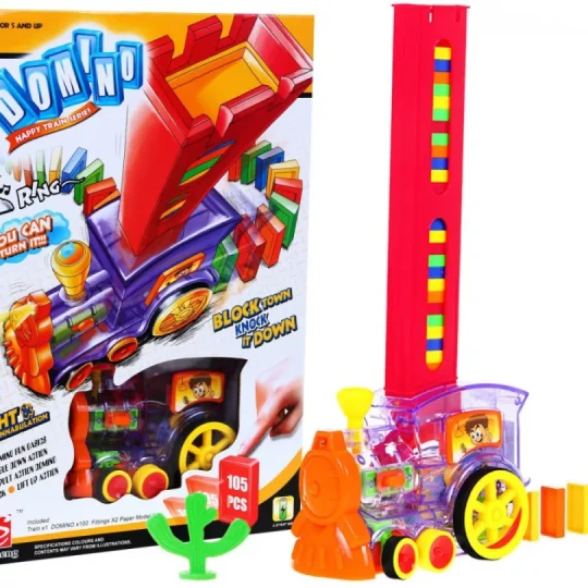 Lokomotiva Koja Slaže Domino 5+ Zvuk I Svjetlo 1