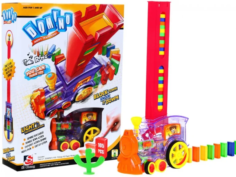 Lokomotiva Koja Slaže Domino 5+ Zvuk I Svjetlo 1