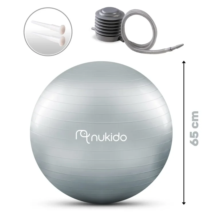 Lopta Za Aerobik Za Trudnice 65 Cm Ns 951 Siva 5