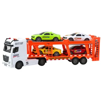 Lora Kamion Vučna Služba, Set 4 Automobila, Svjetla I Zvuk, 57 Cm 2