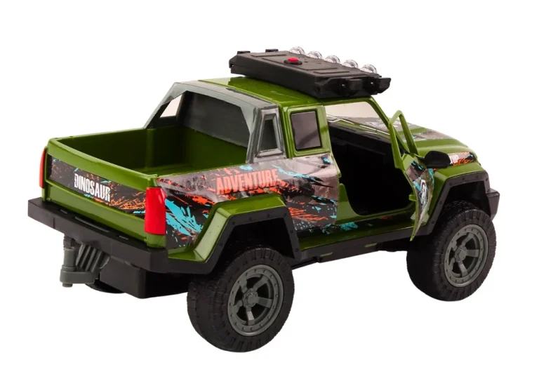 Lov Na Automobile Za Terenski Lov Na Dinosaure Svjetla Zvuče Zeleno 4
