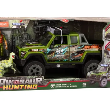 Lov Na Automobile Za Terenski Lov Na Dinosaure Svjetla Zvuče Zeleno 5