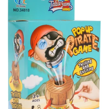 Luda Gusarska Arkadna Igra Za Djecu 3+ I Odrasle + Figura Pirata + Bačva S Rupama + 12 Sablji 4