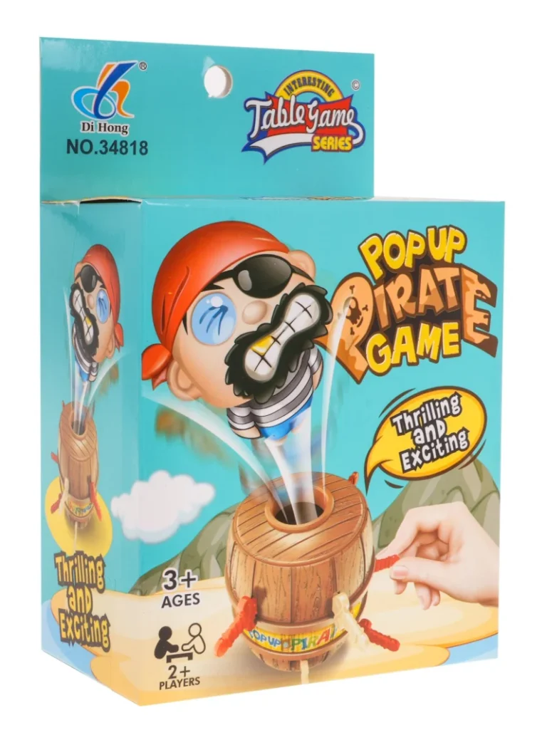 Luda Gusarska Arkadna Igra Za Djecu 3+ I Odrasle + Figura Pirata + Bačva S Rupama + 12 Sablji 4