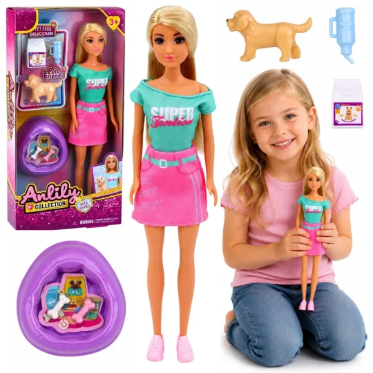 Lutka Anlily 30 Cm, štene I Pribor Za Njegu Psa 1
