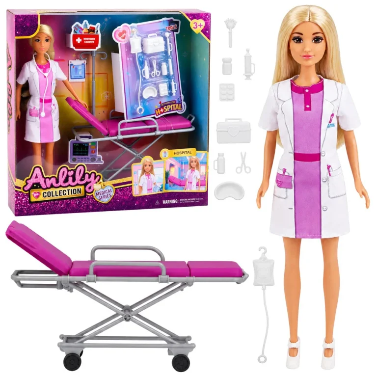 Lutka Anlily Doktorica S Nosilima, Medicinski Bolnički Set 1