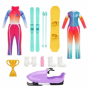 Lutka Anlily Zimski Sportovi Skije Snowboard I Motorne Sanke 30 Cm 4