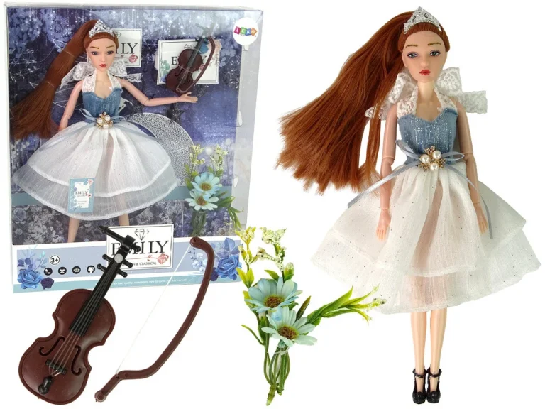 Lutka Emily Crvenokosa S Violinom I Cvijećem 1