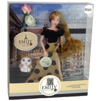 Lutka Emily Smeđokosa S Mačetom I Ružom 6