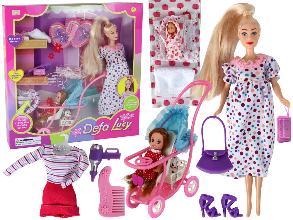 Lutka Lucy Trudnica Xxl Set S Priborom 1