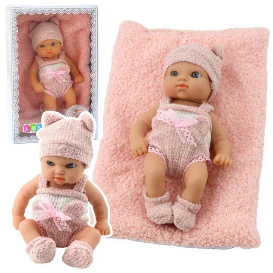 Lutka Beba S Dekicom Bijelo Ružičasta 18 Cm 1