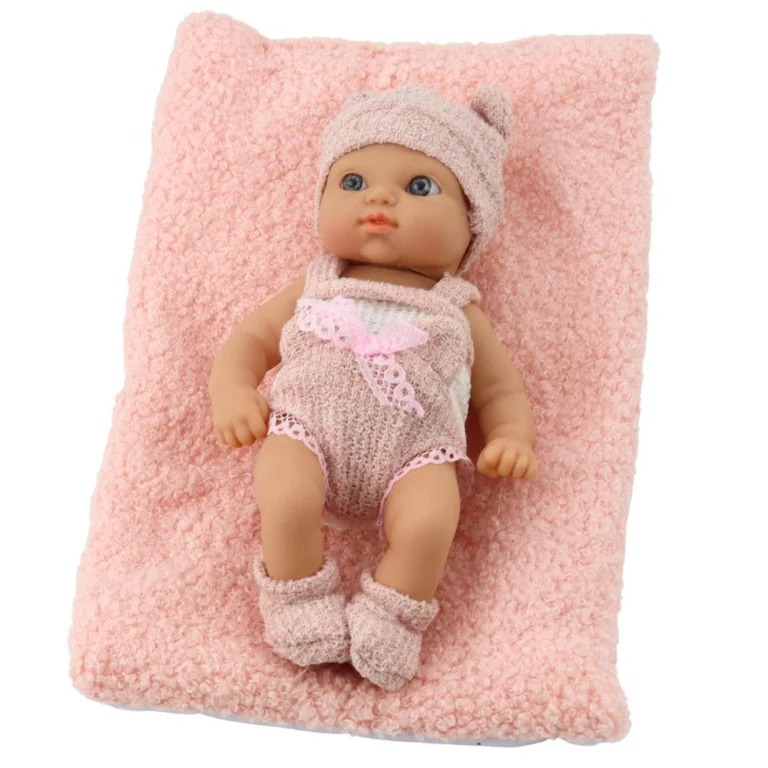 Lutka Beba S Dekicom Bijelo Ružičasta 18 Cm 2