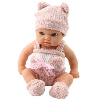Lutka Beba S Dekicom Bijelo Ružičasta 18 Cm 3